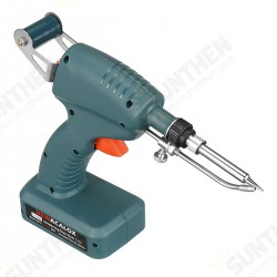 80W Soldering Guns DC 12V Li-ion Rechargeable Cordless Solder Iron Automatic Send Tin Guns Welding PCB Repair Tool