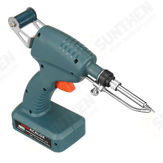 80W Soldering Guns DC 12V Li-ion Rechargeable Cordless Solder Iron Automatic Send Tin Guns Welding PCB Repair Tool