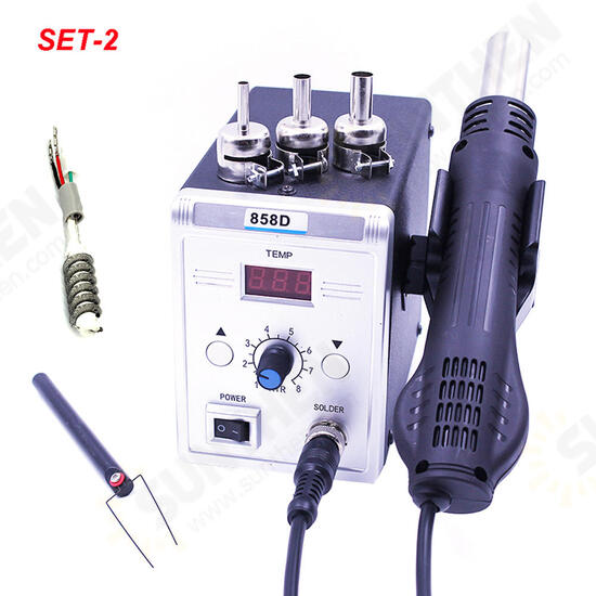 858D 700W Hot Air BGA Rework Soldering Station Electric Soldering Iron 220V / 110V for SMD SMT Welding Repair