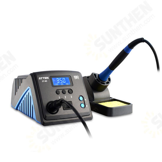 ST-80 80W Lead-free Anti-static High End Intelligent Rework Soldering Station ST-80 80W Lead-free Anti-static High End Intelligent Rework Soldering Station