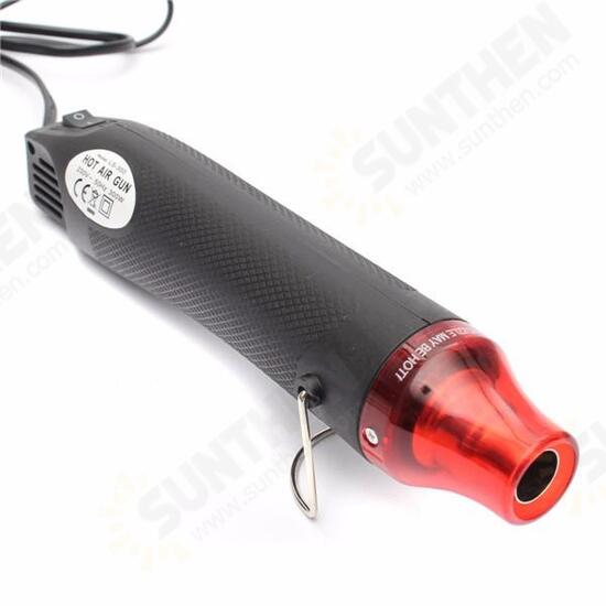 110V 300W DIY Electric Heat Shrink Gun Power Tool Hot Air Temperature Gun with Supporting Seat