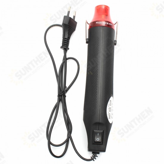 220V 300W Hot Air Gun DIY Electric Heat Shrink Pisotl Power Tool Hot Air Temperature Pistol with Supporting Seat