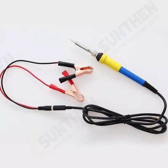 DC 12V Portable Low Voltage Iron Soldering Iron Car Battery 60W Welding Repair Tools Easy To Operation