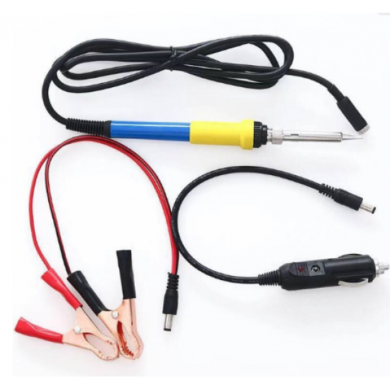 DC 12V Portable Low Voltage Iron Soldering Iron Car Battery 60W Welding Repair Tools Easy To Operation