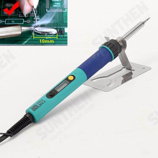 Digital 220V 60W Adjustable Temperature 80-450°C LCD Display Soldering Iron