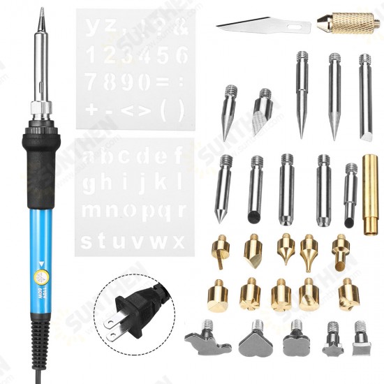 Digital Soldering Iron Pen Welding Solder Wire Tips Temperature Adjustable Set