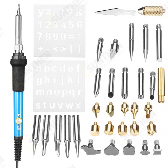 Digital Soldering Iron Pen Welding Solder Wire Tips Temperature Adjustable Set