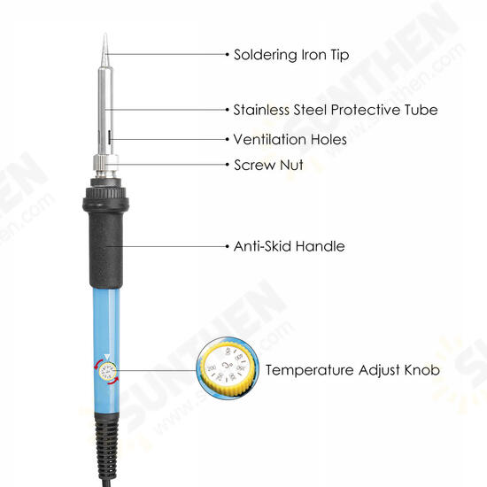 EU Plug 220V 60W Electric Soldering Iron Pen Set