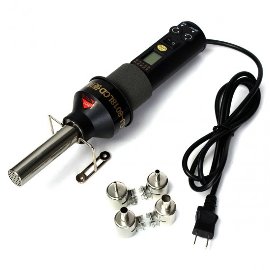 GJ-8018 200W 110V Electronic LCD Heat Gun Hot Air Gun Welding Tools with 4 Nozzles
