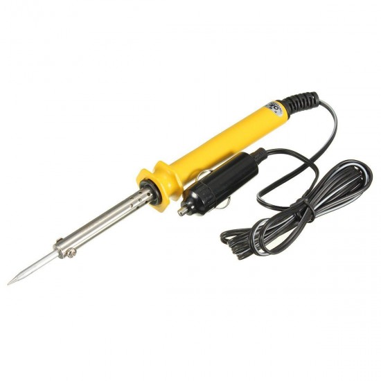 GJ DC 12V 30W Low Voltage Bevel eEectric Soldering Iron Fitted with Cigarette Lighter Plug for Auto Solder Repair Tool