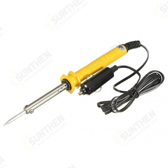 GJ DC 12V 30W Low Voltage Bevel eEectric Soldering Iron Fitted with Cigarette Lighter Plug for Auto Solder Repair Tool