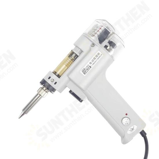 GJ S-998P 220V 100W Electric Vacuum Double-Pump Solder Sucker Desoldering Gun Soldering Iron