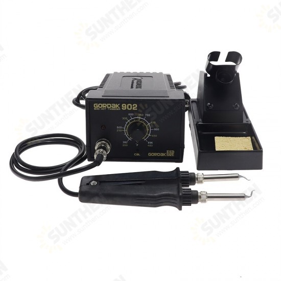 902 110V/220V 75W SMD Tweezers Soldering Station Iron ESD Anti-static Adjustable Temperature Control Thermostat