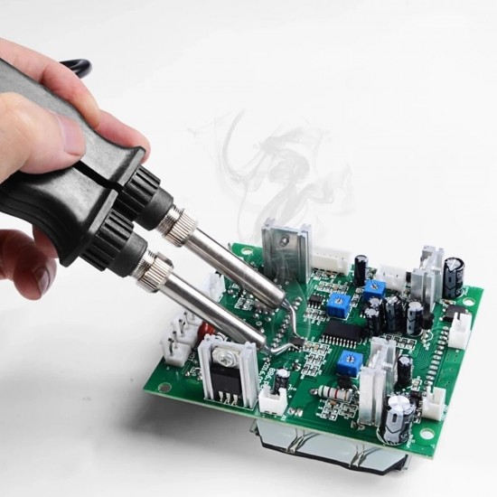902 110V/220V 75W SMD Tweezers Soldering Station Iron ESD Anti-static Adjustable Temperature Control Thermostat
