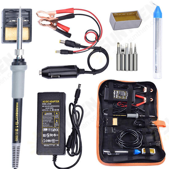 DC12V 35W Car Battery Low Voltage Portable Solder Iron Electrical Soldering Iron Head Clip Car Repair Tools