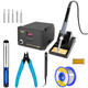 220V 65W Digital Soldering Station BGA Rework Solder Station with Soldering Iron Soldering Stand 5 Tips Soldering Tool