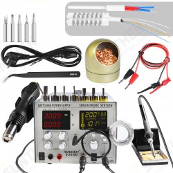 9305D 4 in 1 Hot Air Rework Station + Soldering Iron Station + 30V 5A DC Power Supply 9305D 4 in 1 Hot Air Rework Station + Soldering Iron Station + 30V 5A DC Power Supply