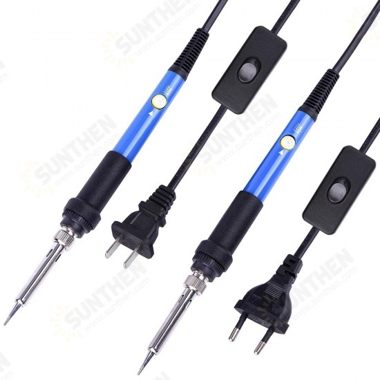 110V 220V 60W Electric Soldering Iron 908 Adjustable Temperature Soldering Tool with Bracket with Switch