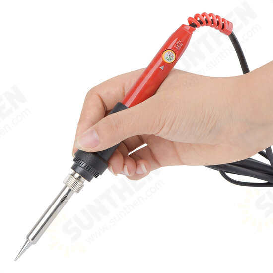 908 60W Soldering Iron Tool Kit Adjustable Temperature Household Welding Rework Tool Kit with 5Pcs Tips