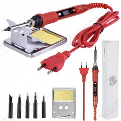 JCD 908S 220V 80W LCD Electric Welding Soldering Iron Adjustable Temperature Solder Iron With Soldering Iron Tips