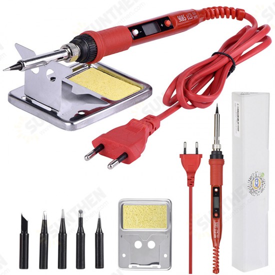 JCD 908S 220V 80W LCD Electric Welding Soldering Iron Adjustable Temperature Solder Iron With Soldering Iron Tips JCD 908S 220V 80W LCD Electric Welding Soldering Iron Adjustable Temperature Solder Iron With Soldering Iron Tips