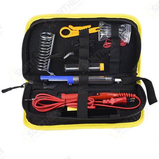 JCD 908S 80W Soldering Iron Kit Adjustable Temperature LCD Solder Welding Tools Ceramic Heater Soldering Tips Desoldering Pump 220V/110V