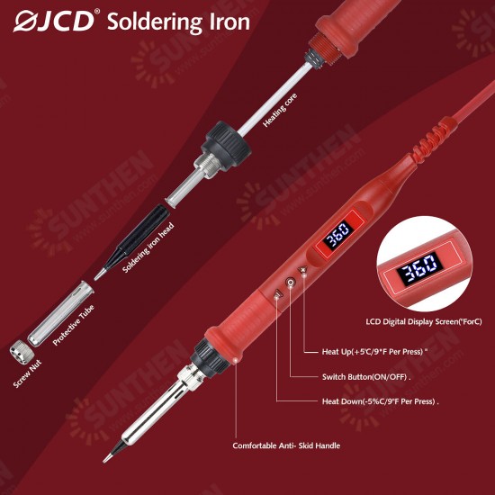 908U 100W Soldering Iron Tool Kit 220V/110V Adjustable Temperature LCD Soldeing Station Welding Repair Tools wiht Soldering Holder Sucker 908U 100W Soldering Iron Tool Kit 220V/110V Adjustable Temperature LCD Soldeing Station Welding Repair Tools wiht Soldering Holder Sucker