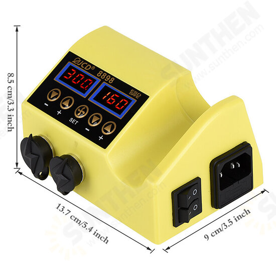 WM-8898 2 in 1 750W Soldering Station 80W 110V/220V Digital Electric Soldering Iron Adjustable Kit with Hot Air Gun