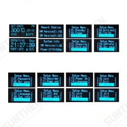 2 in 1 OLED T12 Soldering Station Rework Station Hot Air Gun Soldeirng Repair Tools Kit