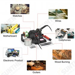 110V/220V 130W SMD Rework Soldering Station Temp Adjust LCD Soldering Iron Set Welding Repair Tool Desoldering Pump 110V/220V 130W SMD Rework Soldering Station Temp Adjust LCD Soldering Iron Set Welding Repair Tool Desoldering Pump