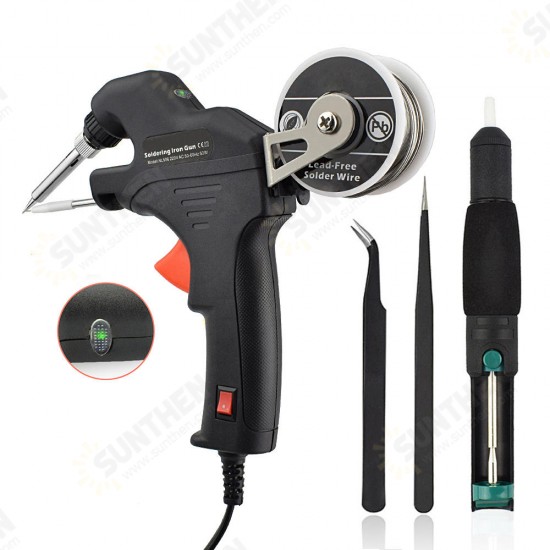 50W Electric Send Tin Solder Iron Tool Kit Internal Heating Handheld Automatically Send Tin Welding Station Repair Tool EUPlug/US Plug