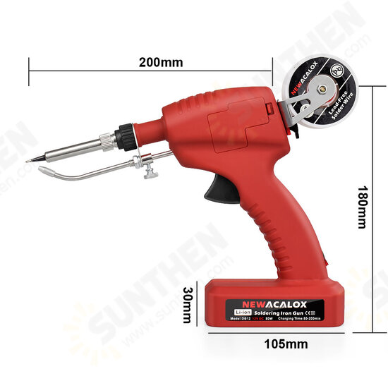 80W Rechargeable Cordless Soldering Iron Handheld Automatically Send Tin Welding Tool Kit Solder Iron EU/US Plug 80W Rechargeable Cordless Soldering Iron Handheld Automatically Send Tin Welding Tool Kit Solder Iron EU/US Plug