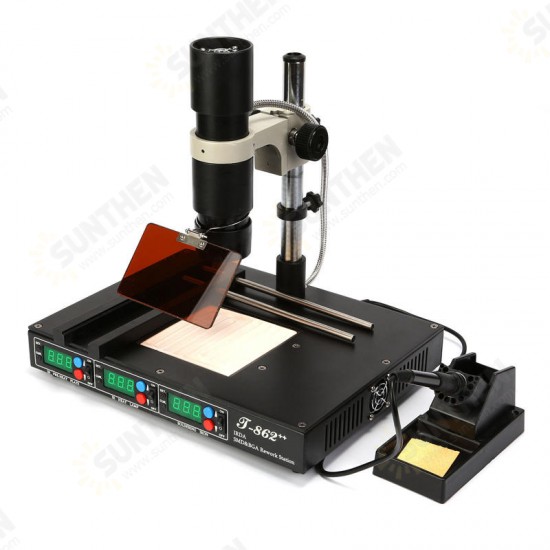 T862 IRDA SMD & BGA IR Rework Station SMT Soldering Welder Infrared Rework Machine Desoldering Soldering Station