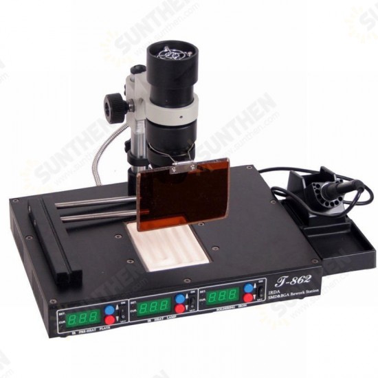 T862 IRDA SMD & BGA IR Rework Station SMT Soldering Welder Infrared Rework Machine Desoldering Soldering Station