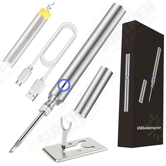 Portable Mini Soldering iron Kit USB Lithium Battery Soldering Iron Rechargeable Soldering Iron with Cover