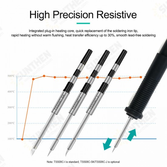 QUICK Q8 150W LCD Digital Display Soldering Station with TSS08C-I Soldering Tip for BGA SMD Phone Motherboard Repair Tool QUICK Q8 150W LCD Digital Display Soldering Station with TSS08C-I Soldering Tip for BGA SMD Phone Motherboard Repair Tool