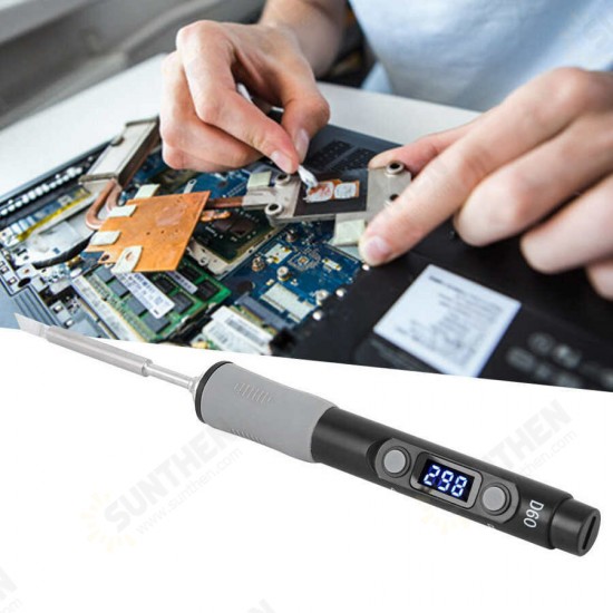 SQ-D60 60W Digital Soldering Iron Station DC12-24V Type-C Interface 100℃-400℃ Adjustable Temperature SQ-D60 60W Digital Soldering Iron Station DC12-24V Type-C Interface 100℃-400℃ Adjustable Temperature