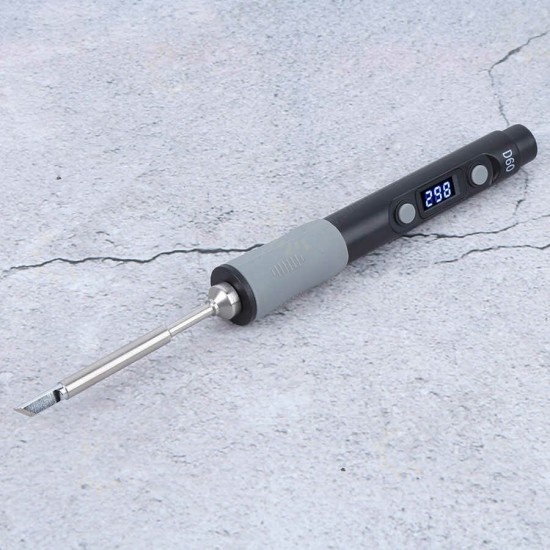 SQ-D60 60W Digital Soldering Iron Station DC12-24V Type-C Interface 100℃-400℃ Adjustable Temperature