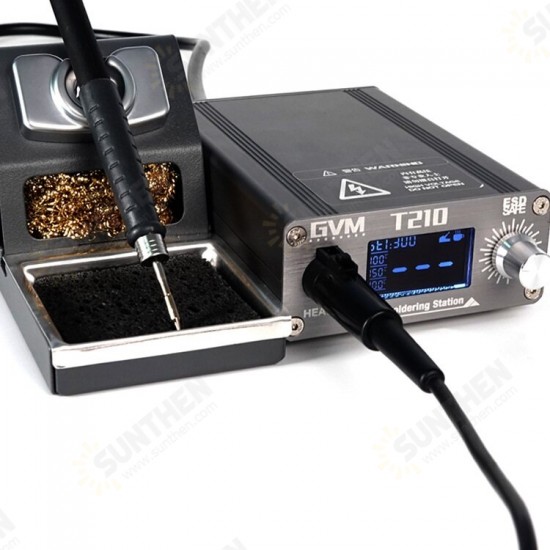 GVM T210 Digital Display Adjustable Temperature Soldering Station for JBC Handle Repair Welding Tool with C210 Tips GVM T210 Digital Display Adjustable Temperature Soldering Station for JBC Handle Repair Welding Tool with C210 Tips