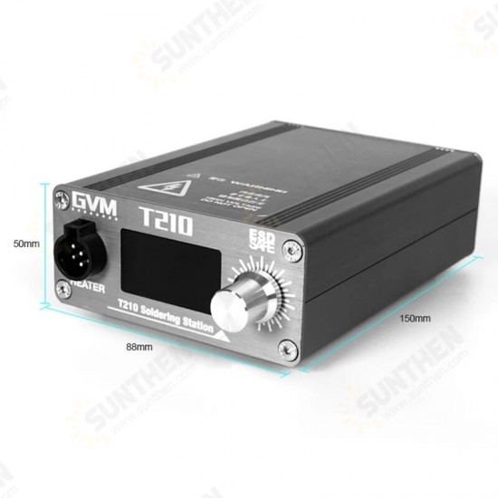 GVM T210 Digital Display Adjustable Temperature Soldering Station for JBC Handle Repair Welding Tool with C210 Tips GVM T210 Digital Display Adjustable Temperature Soldering Station for JBC Handle Repair Welding Tool with C210 Tips