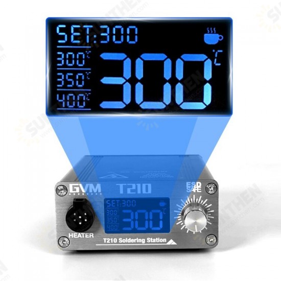 GVM T210 Digital Display Adjustable Temperature Soldering Station for JBC Handle Repair Welding Tool with C210 Tips GVM T210 Digital Display Adjustable Temperature Soldering Station for JBC Handle Repair Welding Tool with C210 Tips