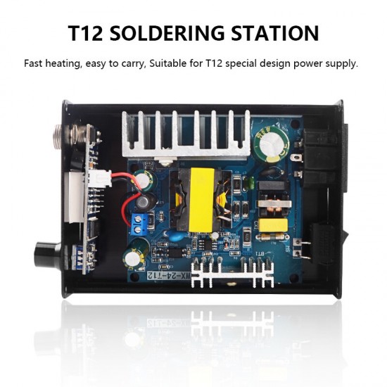 T12 Soldering Station Infrared Soldering Station Portable BGA Rework Station Welding Tools 200-450℃ with T12-K T12-BL Soldering Tips