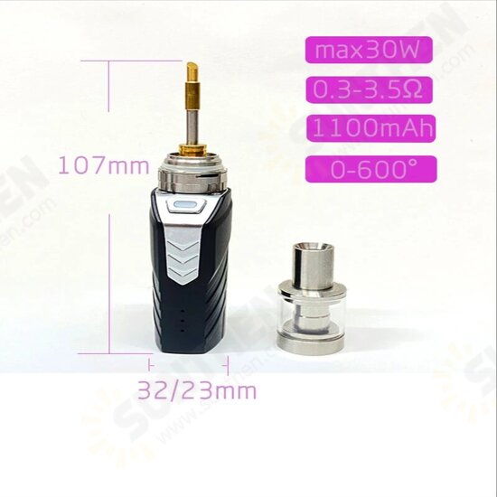 TS30 30W Mini Electric Solder Iron Battery Soldering Stations Adjustable Temperature DIY Soldering Iron Heating Element Repair