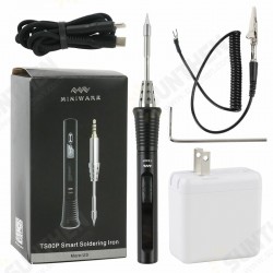 TS80P More 30W Soldering Iron Station OLED USB Type-C Programable Solder Iron Built-in STM32 Chip PD2.0/QC3.0 Standard Input