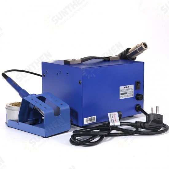 WEP 862BD+ Visible Adjustable Temperture Air Volume BGA Rework Station Hot Air Soldering Station SMD Rework Station with ESD