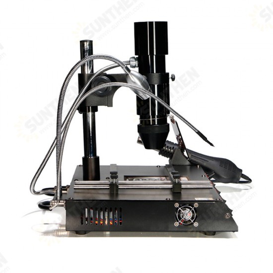 1000B 110V/220V 4 in 1 Infrared Bga Rework Station SMD Hot Air Spear+75W Soldering Irons+540W Preheating Station