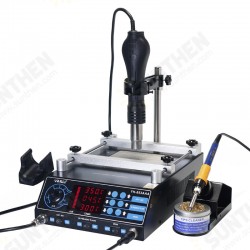 853AAA 220V 3 In 1 Preheating Station Infrared BGA Rework Soldering Station Hot Air Gun 60W Tin Soldering Iron 853AAA 220V 3 In 1 Preheating Station Infrared BGA Rework Soldering Station Hot Air Gun 60W Tin Soldering Iron