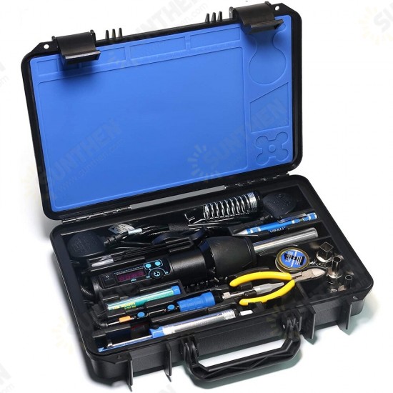 8858-I + 928D 65W LED Digital Display Soldering Iron Portable Hot Air Gun Soldering Tools