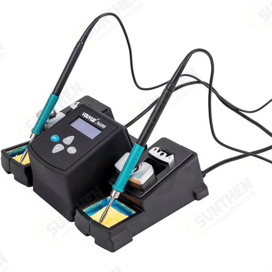 3600 Dual Soldering Station Irons with Double Channel Handle 3 Second Heating Up Adjustable Temperature for Mobile Phone Repair 3600 Dual Soldering Station Irons with Double Channel Handle 3 Second Heating Up Adjustable Temperature for Mobile Phone Repair