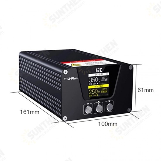 i2C 240W T12Plus Intelligent Double Soldering Station for Welding Stand Electric iron Maintenance PCB Short Circuit Repair Tool i2C 240W T12Plus Intelligent Double Soldering Station for Welding Stand Electric iron Maintenance PCB Short Circuit Repair Tool